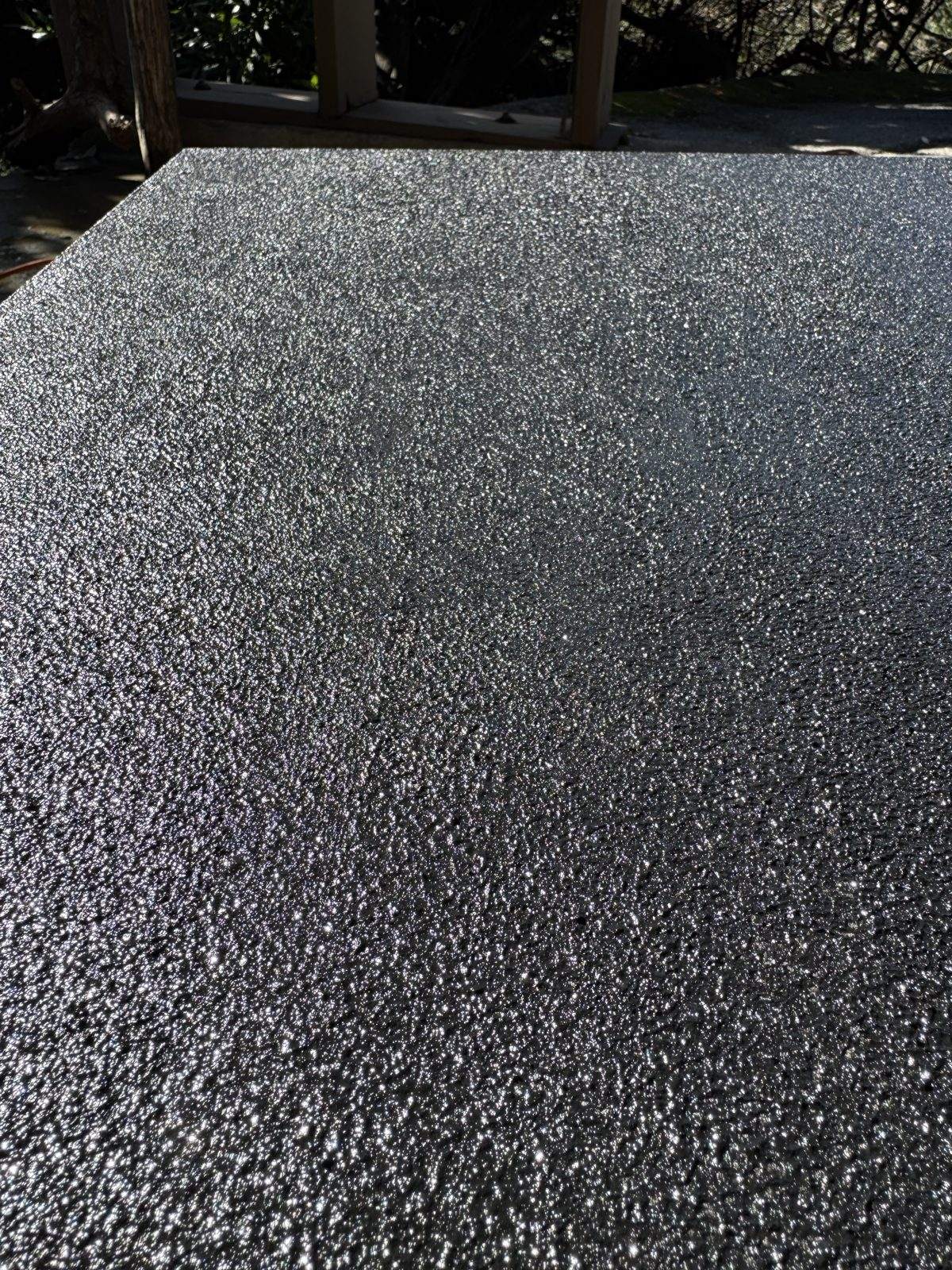 The texture after several coats