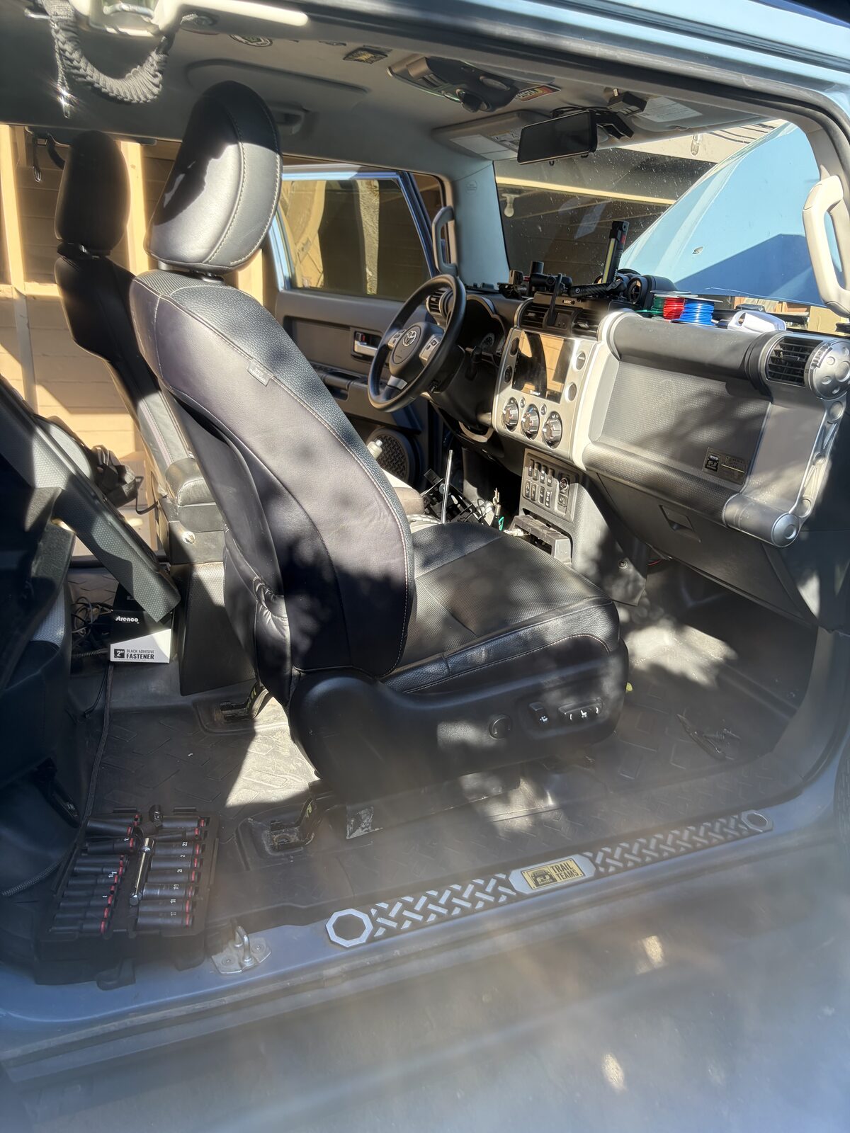 The GX seat going in through the driver door