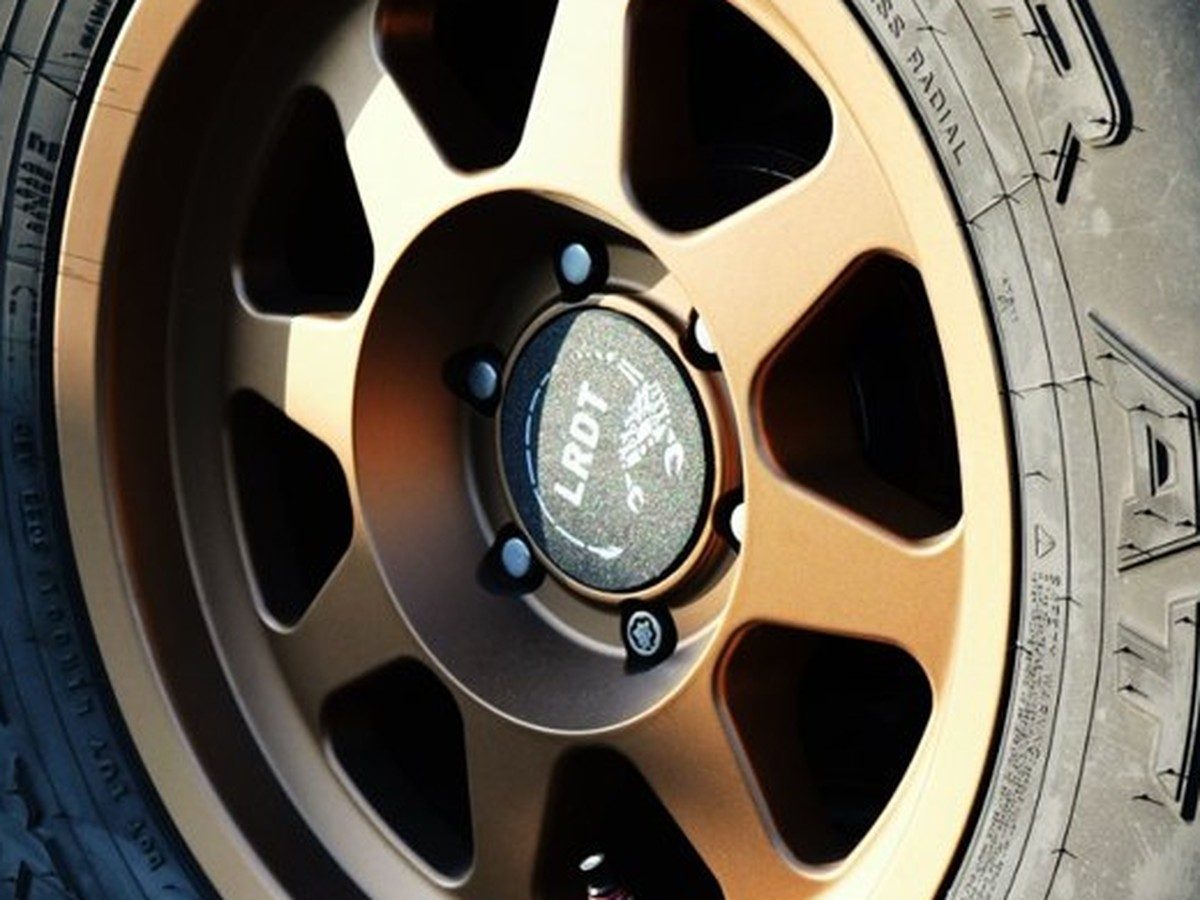 LRDT center cap on a bronze Method wheel