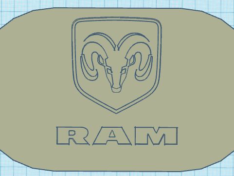 Rear cup holder cover for Ram and Dodge, the creator's preview image