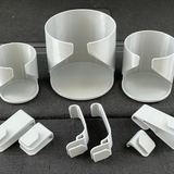 Modular cup holders and clips, preview from the creator's page